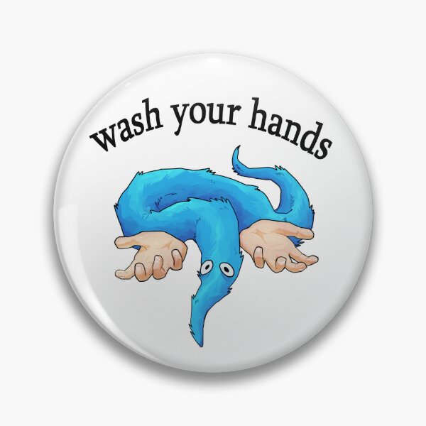Item preview, worm says wash your hands  designed and sold by chaoticcaprisun.