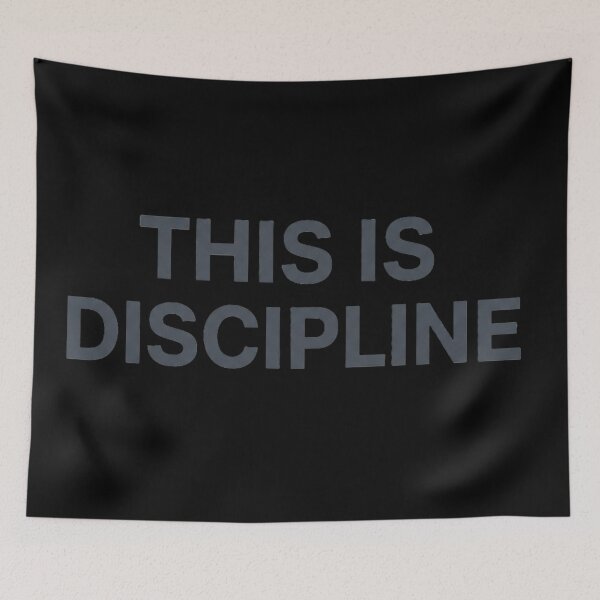 Item preview, This Is Discipline | Minimalist Stoic Authority Typography Art designed and sold by StoicStandards.