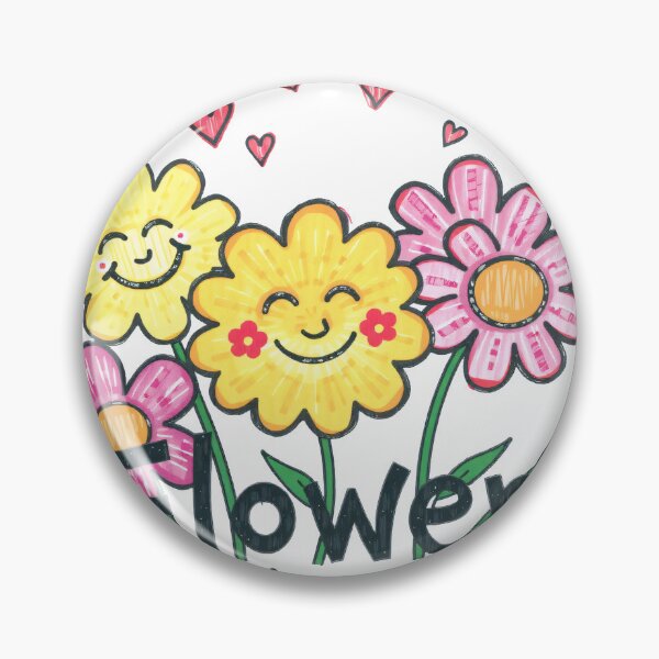 Item preview, Dibujo infantil de flores designed and sold by LKozerski.