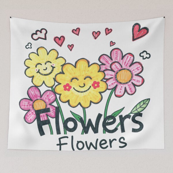 Item preview, Flowers Kid Drawing designed and sold by LKozerski.