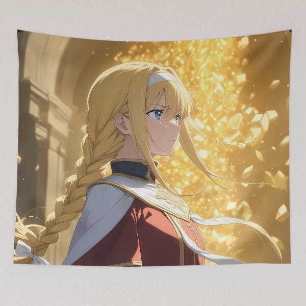 Item preview, Alice Zuberg Sword Art Online Golden Glow Resolve designed and sold by PMartistStudio.
