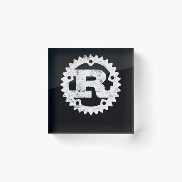 Item preview, Rust Programming Logo Print Distressed  designed and sold by MariePeterson1.