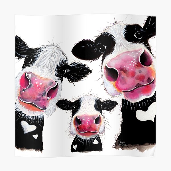Hier ist ein weiterer meiner neugierigen Kuhdrucke 'THE nosy FaMiLY'.
Ich hoffe du magst sie!
Shirley x Poster