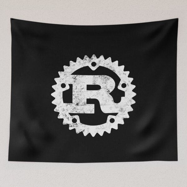 Item preview, Rust Programming Logo Print Distressed  designed and sold by MariePeterson1.