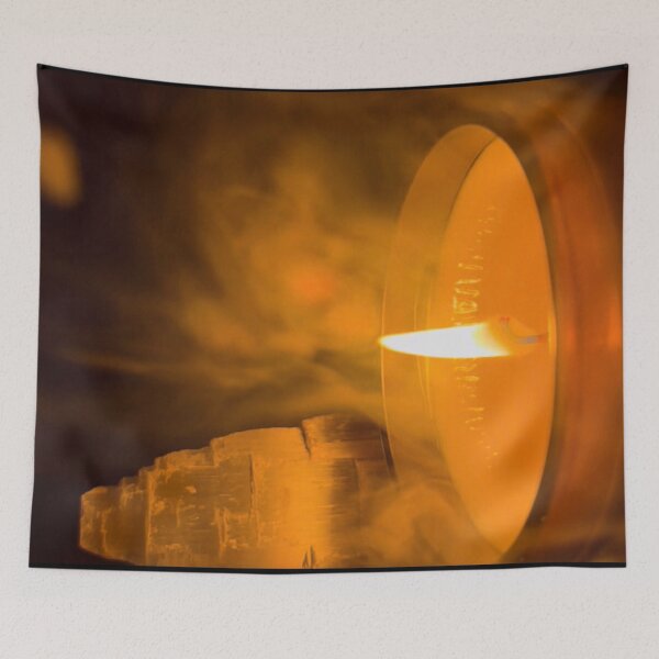 Item preview, Candle Flame in Warm Darkness – Quiet Fire Photography designed and sold by aadventures.