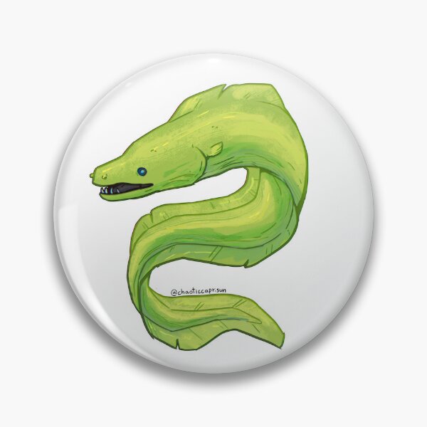 Item preview, green moray eel designed and sold by chaoticcaprisun.