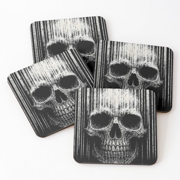 Item preview, Dark Gothic Barcode Skull – Identity Erased  designed and sold by Mortisigil.