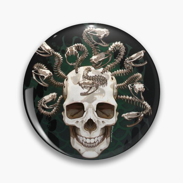 Item preview, Medusa's skull designed and sold by chaoticcaprisun.