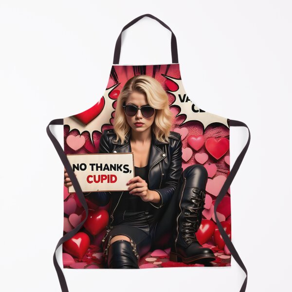 Item preview, ​No Thanks Cupid - Bad Valentine Club Sassy Pop Art Girl designed and sold by PopOutDreams.