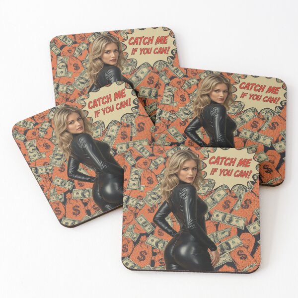Item preview, Catch Me If You Can - Sexy Pop Art Money Heist Girl designed and sold by PopOutDreams.