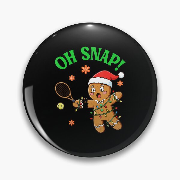 Item preview, OH SNAP Funny Gingerbread Tennis Christmas designed and sold by WayTBeenkenArt.