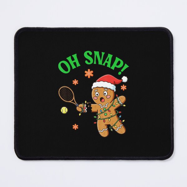 Item preview, OH SNAP Funny Gingerbread Tennis Christmas designed and sold by WayTBeenkenArt.