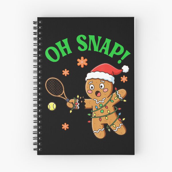 Item preview, OH SNAP Funny Gingerbread Tennis Christmas designed and sold by WayTBeenkenArt.