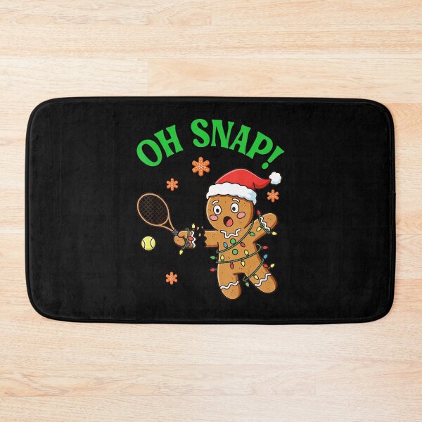 Item preview, OH SNAP Funny Gingerbread Tennis Christmas designed and sold by WayTBeenkenArt.
