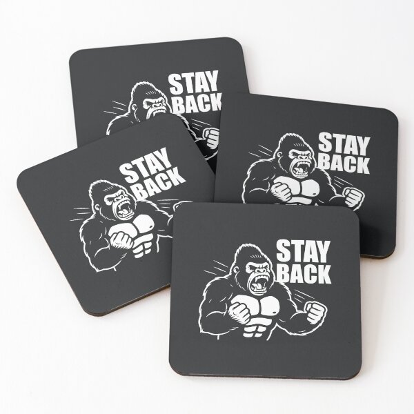 Item preview, Stay Back – Angry Gorilla Power Illustration designed and sold by Taans-Creation.