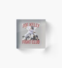 Vintages Joe Kelly-Kampf-Boston-Baseball-Verein-T-Shirt Acrylblock