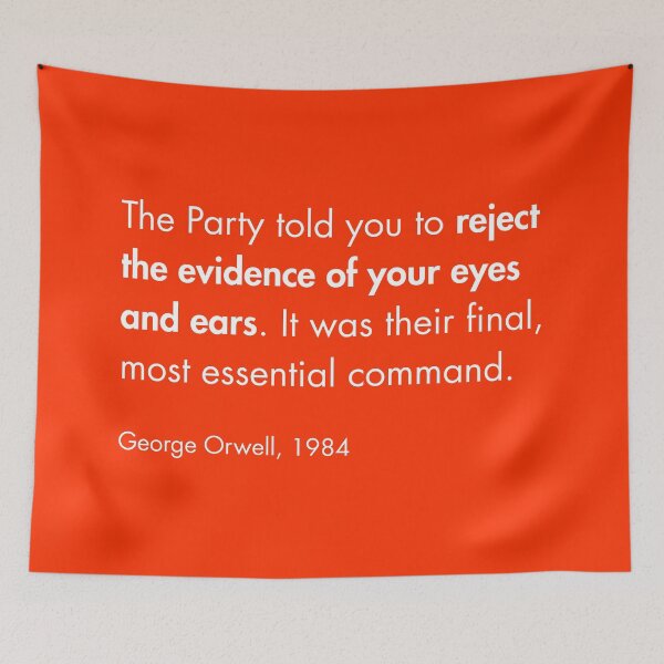 Item preview, The Party's most essential command (Orwell, 1984) (white text) designed and sold by mimsythe1st.