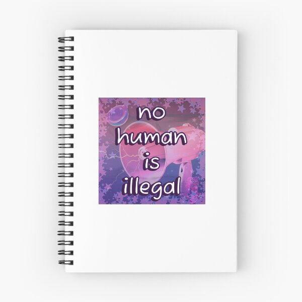 Item preview, No Human Is Illegal Vaporwave designed and sold by Balerion6.