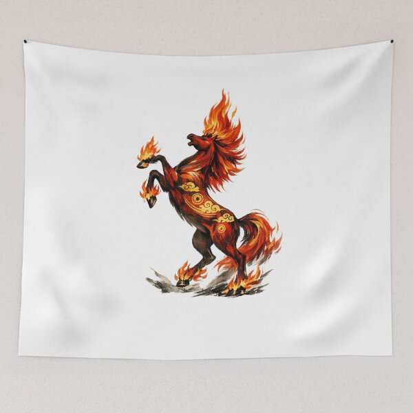 Item preview, Flame-Born Fire Horse Spirit designed and sold by Vendeloc.