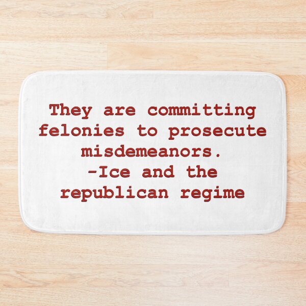 Item preview, They Are Committing Felonies to Prosecute Misdemeanors – Political Protest Quote designed and sold by aadventures.