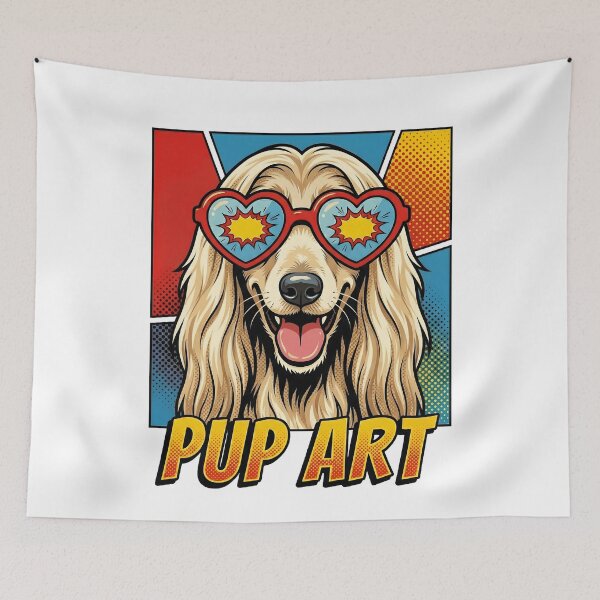 Item preview, Pup Art Retro Comic Afghan Hound designed and sold by k3rstman1.