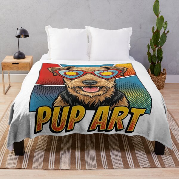 Item preview, Pop Art Airedale Terrier Dog Pup Art designed and sold by k3rstman1.