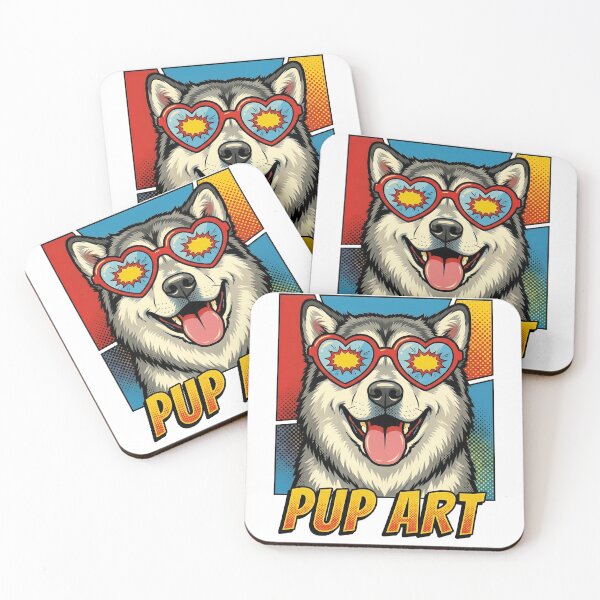 Item preview, Pop Art Alaskan Malamute Dog Pup Art designed and sold by k3rstman1.