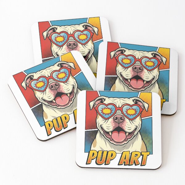 Item preview, Pop Art Bulldog Heart Sunglasses Pup Art designed and sold by k3rstman1.