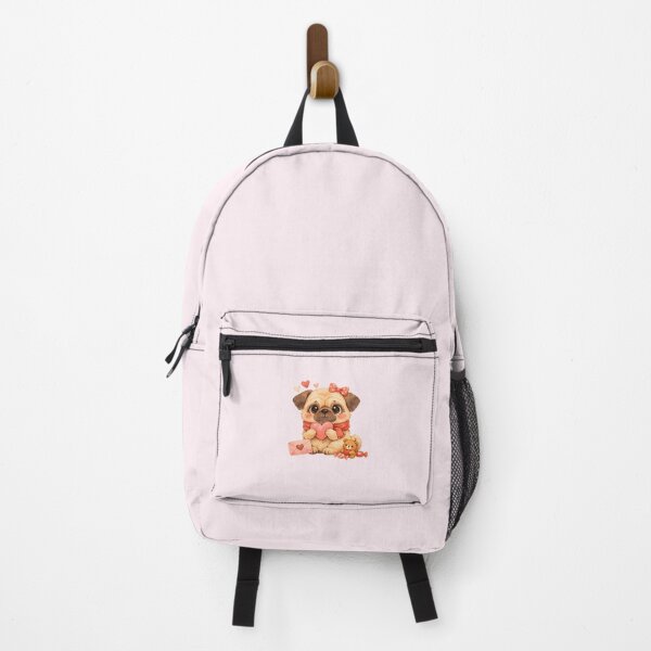 Item preview, Cozy Pug Love Valentine Art designed and sold by Blemenowo.
