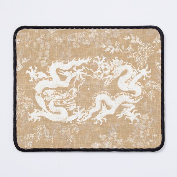 Artikelvorschau, Ancient Dragons Neutral Beige Tan Vintage Multicolor Floral and Linen entworfen und verkauft von LoveAlways-AEP.