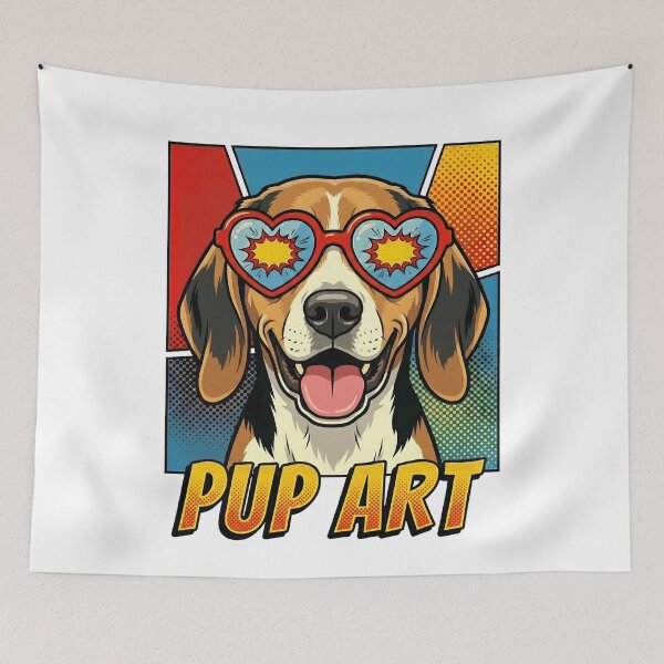 Item preview, American Foxhound Pup Art Comic Dog designed and sold by k3rstman1.