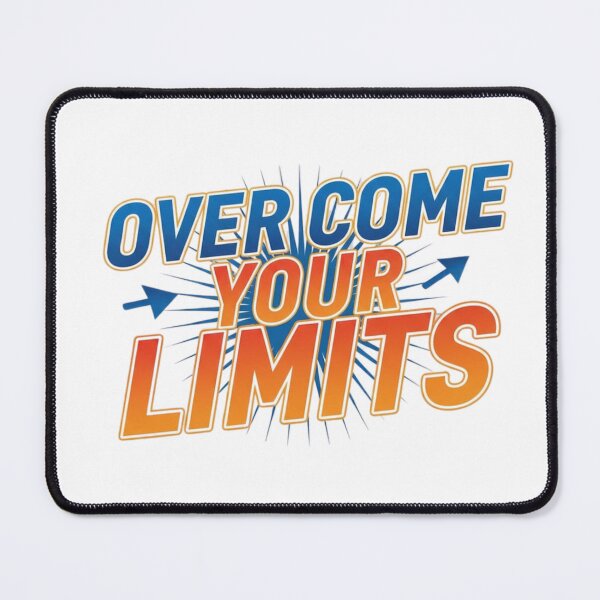 Item preview, Overcome Your Limits - Retro Motivational Burst Design designed and sold by LoudVictory.