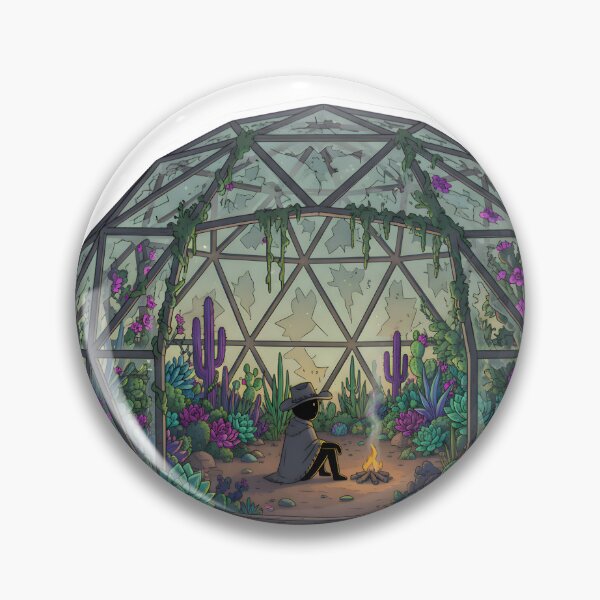 Item preview, Solarpunk Desert Dome Stickman Cowboy Oasis Aesthetic Western Gothic designed and sold by StickyGuys.
