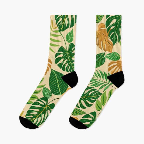 Item preview, Lush Tropical Monstera & Palm Leaf Pattern designed and sold by Jirada.