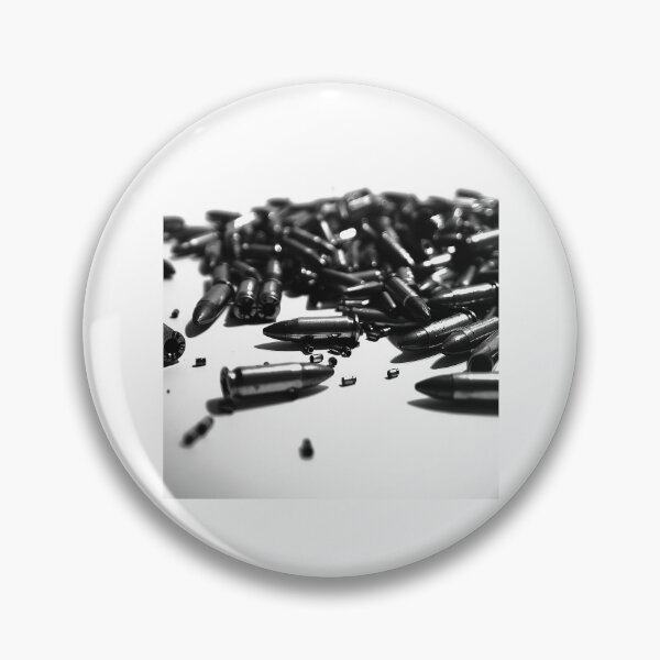 Item preview, Scattered Ammunition Black and White Conceptual Art Photography designed and sold by inkoutninja.
