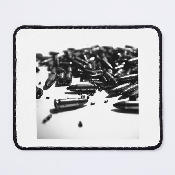 Item preview, Scattered Ammunition Black and White Conceptual Art Photography designed and sold by inkoutninja.