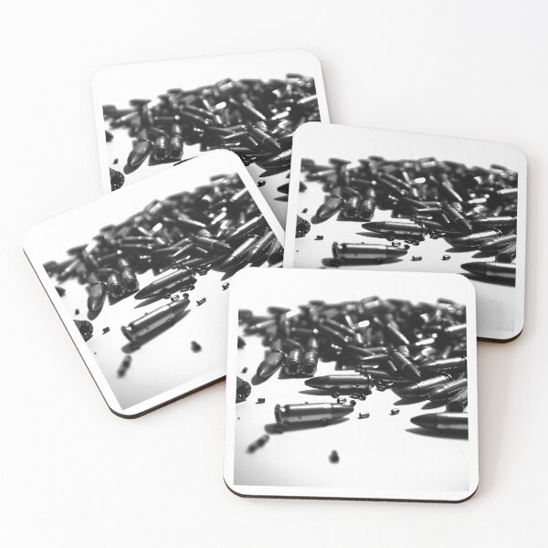 Item preview, Scattered Ammunition Black and White Conceptual Art Photography designed and sold by inkoutninja.