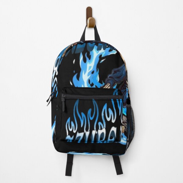 Item preview, Skateboarding Goat Skeleton in Azure Blue Flames designed and sold by Goat.Shop-28.