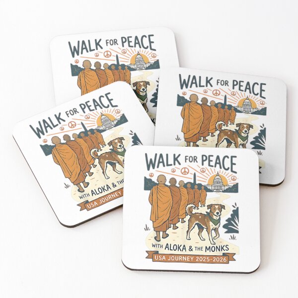 Item preview, Walk for Peace Monks Dog USA Journey 2025-2026 Vintage Zen designed and sold by CristHuds.