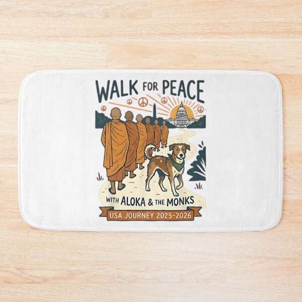 Item preview, Walk for Peace Monks Dog USA Journey 2025-2026 Vintage Zen designed and sold by CristHuds.