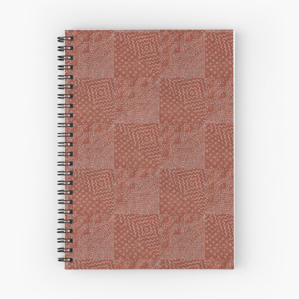 Item preview, Red Brick Sashiko Stitch Japanese Visible Mended Fabric Print  designed and sold by LoveAlways-AEP.