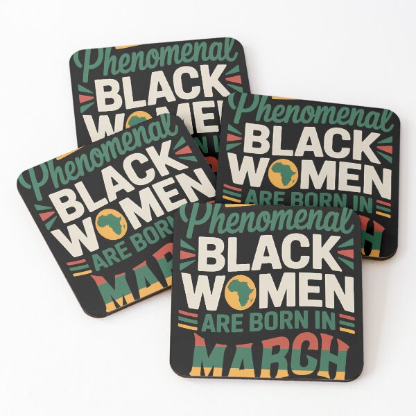 Item preview, Phenomenal Black Women Are Born In March Gift designed and sold by RoyesButler.
