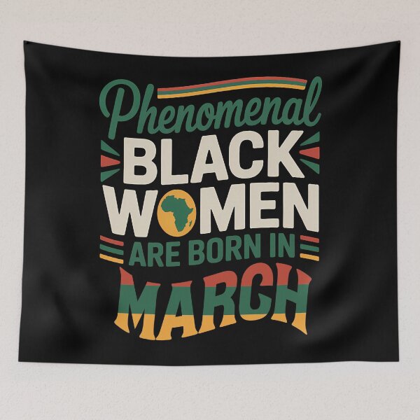 Item preview, Phenomenal Black Women Are Born In March Gift designed and sold by RoyesButler.