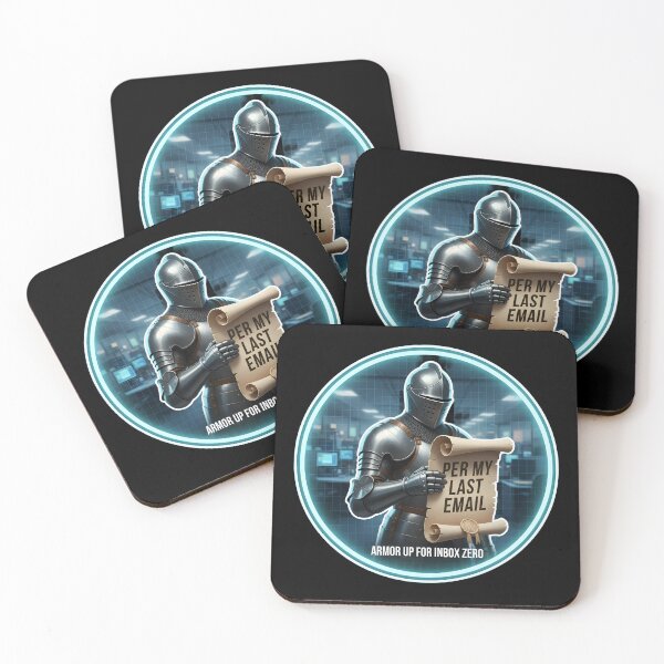 Item preview, Per My Last Email Knight Medieval Corporate Humor designed and sold by ND-Culture.