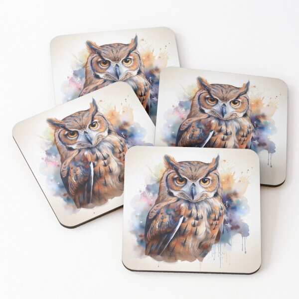 Item preview, Soft Guardian Owl – Night Comfort Art designed and sold by AbwStudio.