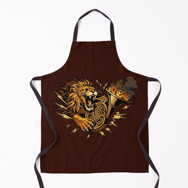 Item preview, Roaring Lion Horn – Fire Sound Power Illustration designed and sold by LluviaStudio.