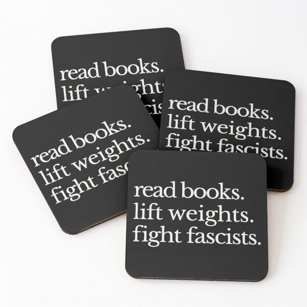 Item preview, Read Books Lift Weights Fight Fascists - Anti Fascism  designed and sold by Eh Plus Designs.