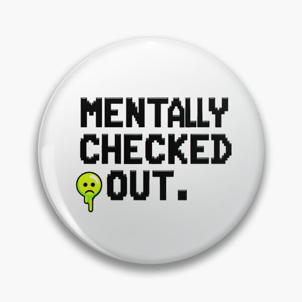Item preview, Mentally Checked Out – Funny Relatable Quote Design with Melting Emoji | Trendy Aesthetic designed and sold by Nene's design.