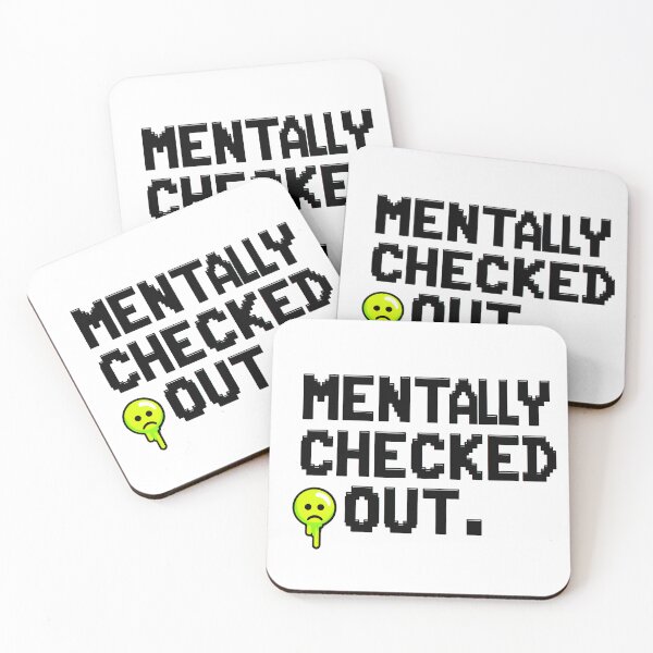 Item preview, Mentally Checked Out – Funny Relatable Quote Design with Melting Emoji | Trendy Aesthetic designed and sold by Nene's design.