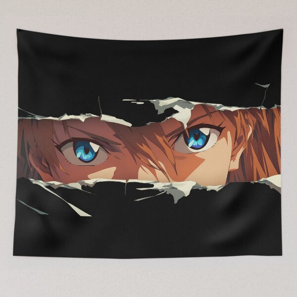 Item preview, Asuka Langley Neon Genesis Evangelion Blue Eyes Peeker designed and sold by PMartistStudio.